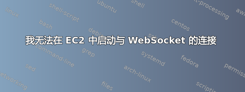 我无法在 EC2 中启动与 WebSocket 的连接