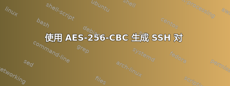 使用 AES-256-CBC 生成 SSH 对