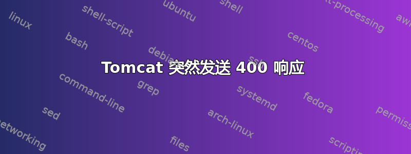 Tomcat 突然发送 400 响应