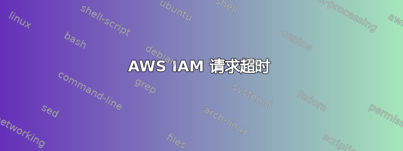 AWS IAM 请求超时