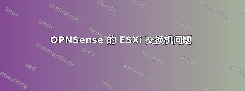 OPNSense 的 ESXi 交换机问题