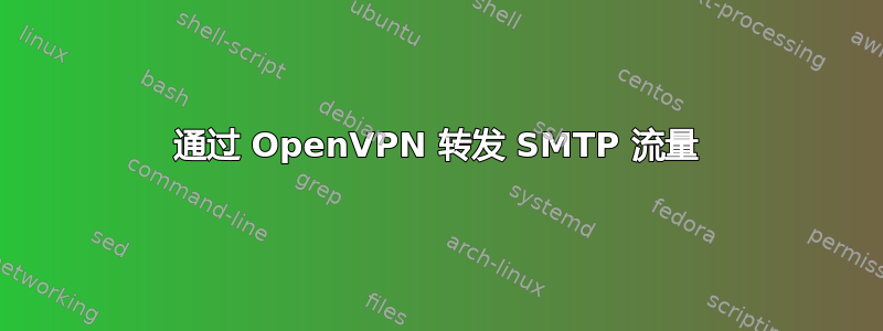 通过 OpenVPN 转发 SMTP 流量