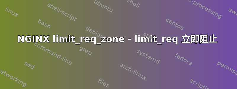 NGINX limit_req_zone - limit_req 立即阻止