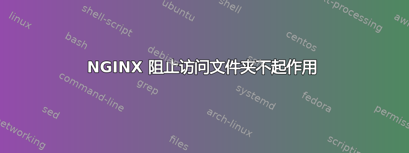 NGINX 阻止访问文件夹不起作用