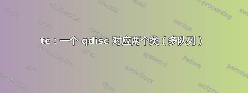 tc：一个 qdisc 对应两个类（多队列）