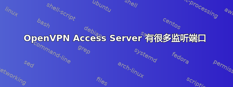 OpenVPN Access Server 有很多监听端口