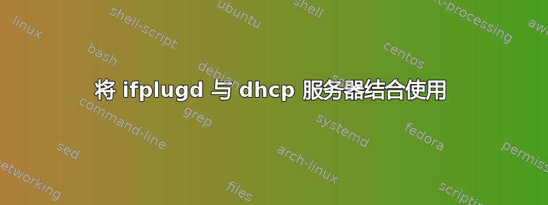 将 ifplugd 与 dhcp 服务器结合使用