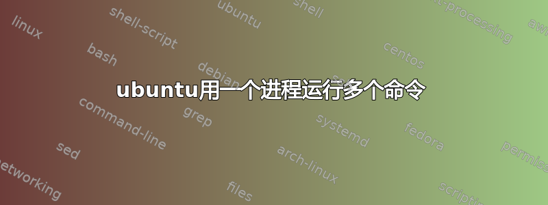 ubuntu用一个进程运行多个命令