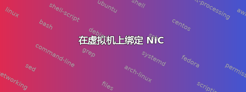 在虚拟机上绑定 NIC