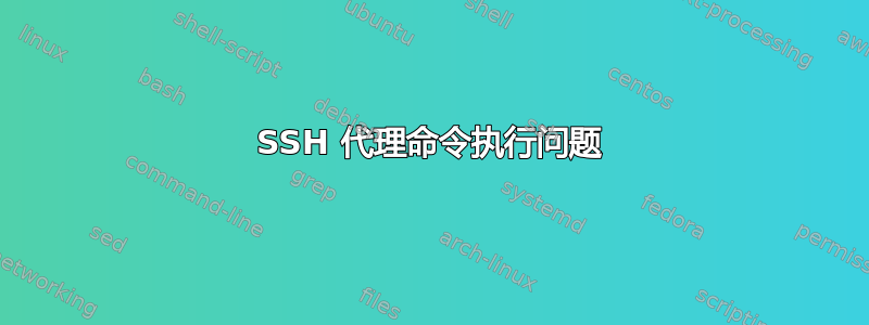 SSH 代理命令执行问题