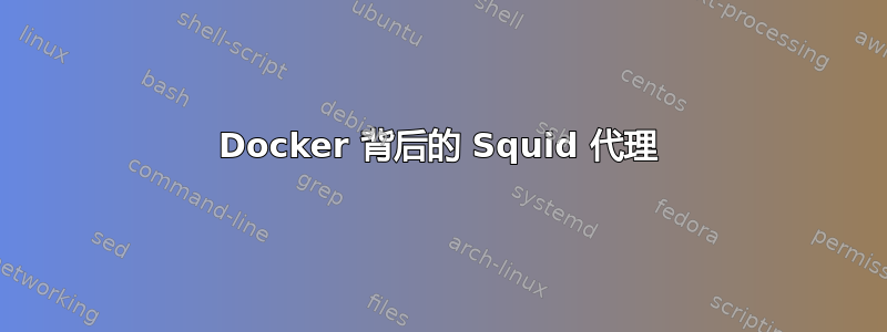 Docker 背后的 Squid 代理