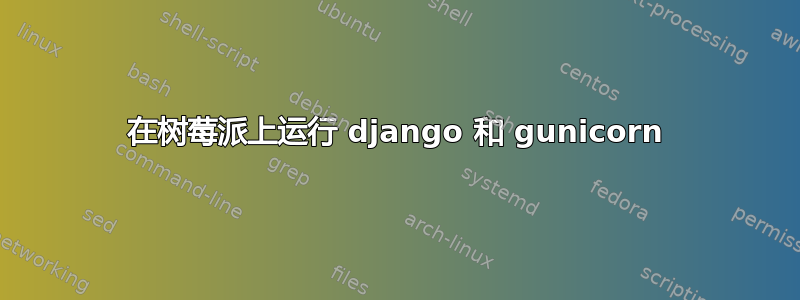 在树莓派上运行 django 和 gunicorn