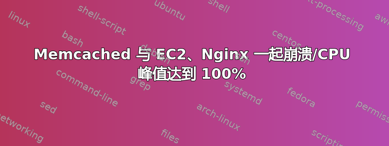 Memcached 与 EC2、Nginx 一起崩溃/CPU 峰值达到 100%