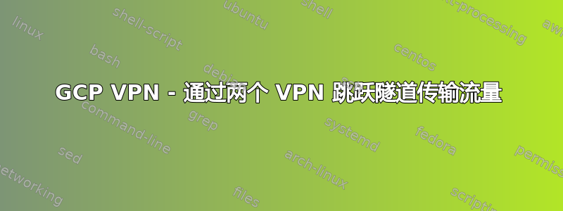 GCP VPN - 通过两个 VPN 跳跃隧道传输流量