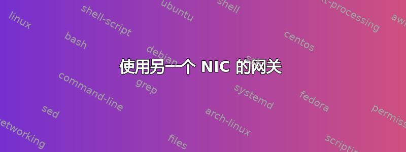 使用另一个 NIC 的网关