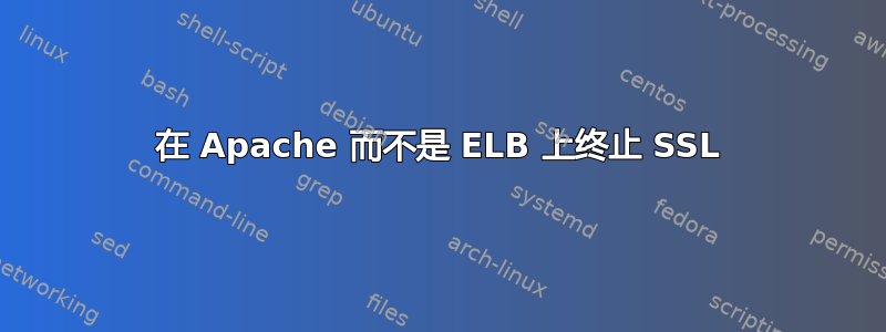 在 Apache 而不是 ELB 上终止 SSL