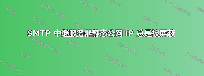 SMTP 中继服务器静态公网 IP 总是被屏蔽