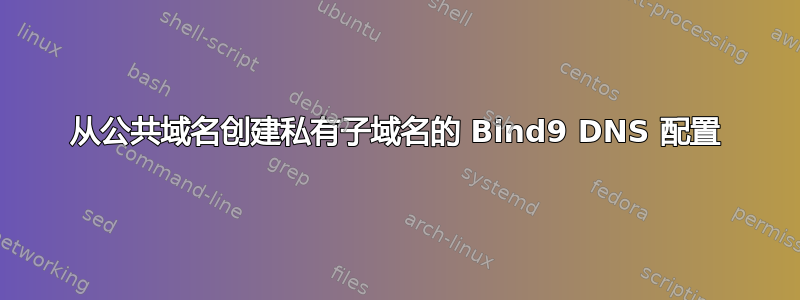 从公共域名创建私有子域名的 Bind9 DNS 配置