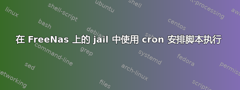 在 FreeNas 上的 jail 中使用 cron 安排脚本执行