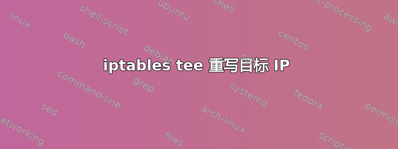 iptables tee 重写目标 IP