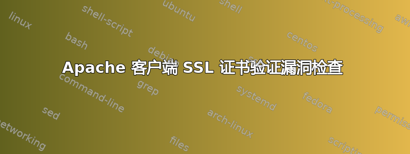 Apache 客户端 SSL 证书验证漏洞检查