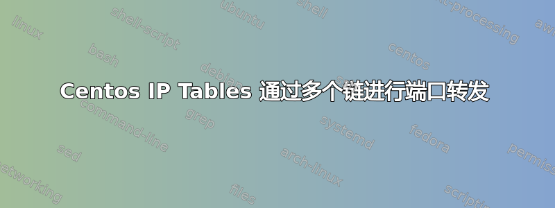 Centos IP Tables 通过多个链进行端口转发