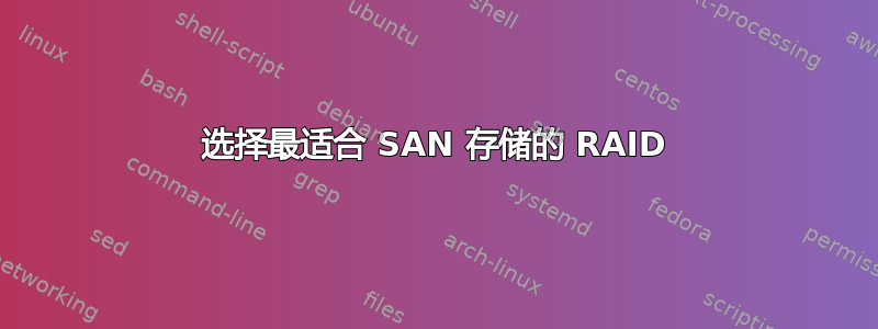 选择最适合 SAN 存储的 RAID