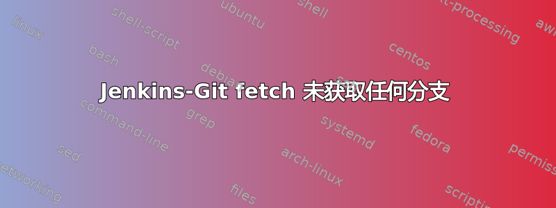 Jenkins-Git fetch 未获取任何分支