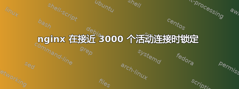 nginx 在接近 3000 个活动连接时锁定