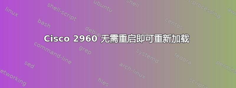 Cisco 2960 无需重启即可重新加载