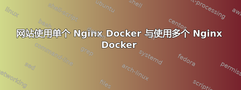 网站使用单个 Nginx Docker 与使用多个 Nginx Docker