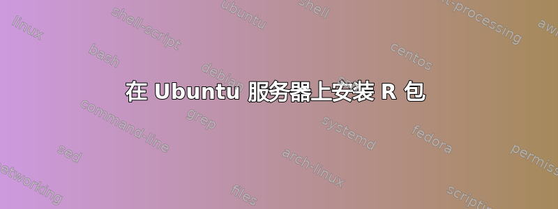 在 Ubuntu 服务器上安装 R 包