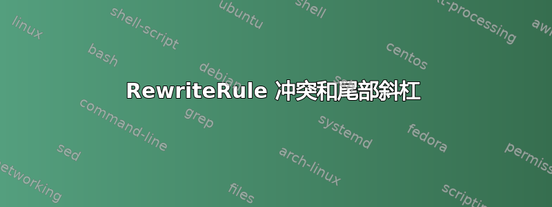 RewriteRule 冲突和尾部斜杠