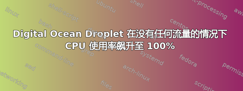 Digital Ocean Droplet 在没有任何流量的情况下 CPU 使用率飙升至 100%