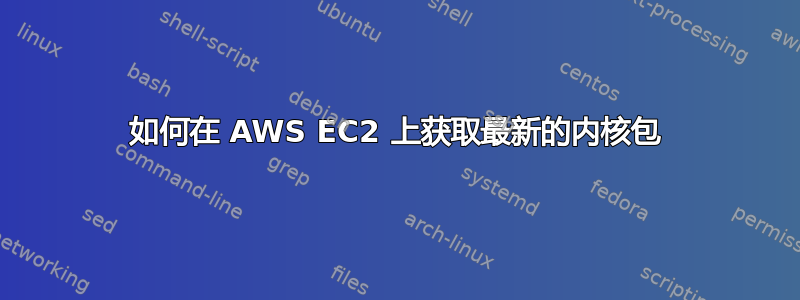 如何在 AWS EC2 上获取最新的内核包