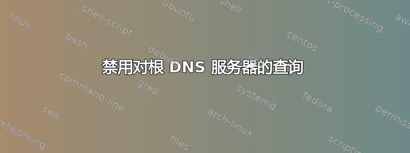 禁用对根 DNS 服务器的查询