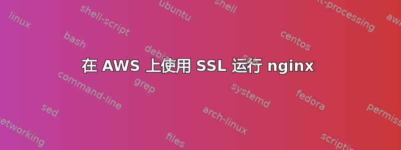 在 AWS 上使用 SSL 运行 nginx