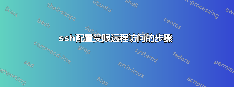 ssh配置受限远程访问的步骤