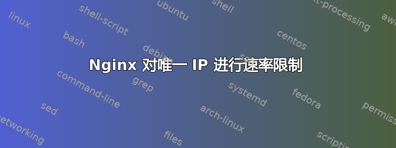 Nginx 对唯一 IP 进行速率限制