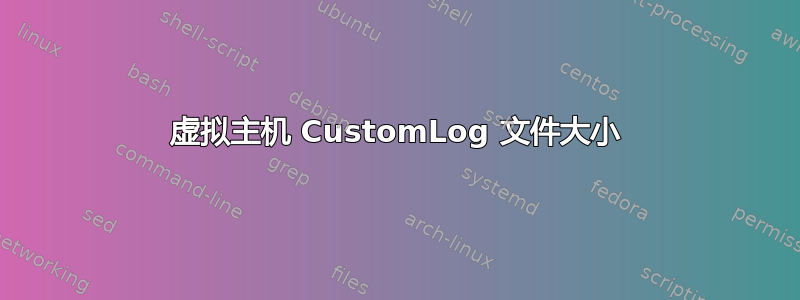 虚拟主机 CustomLog 文件大小