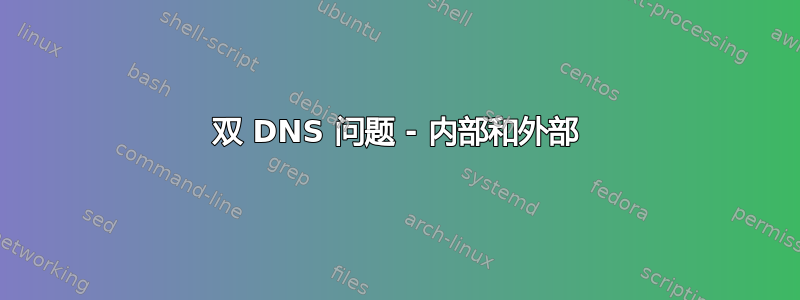 双 DNS 问题 - 内部和外部