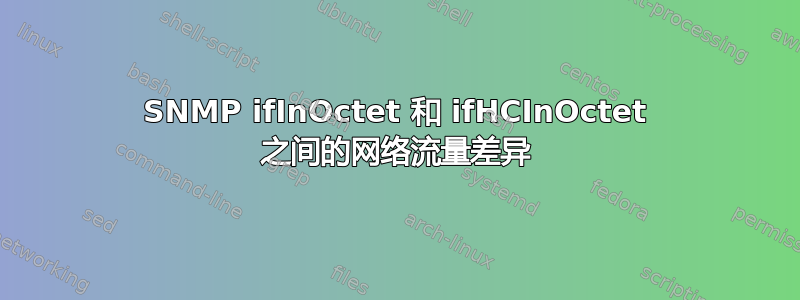 SNMP ifInOctet 和 ifHCInOctet 之间的网络流量差异