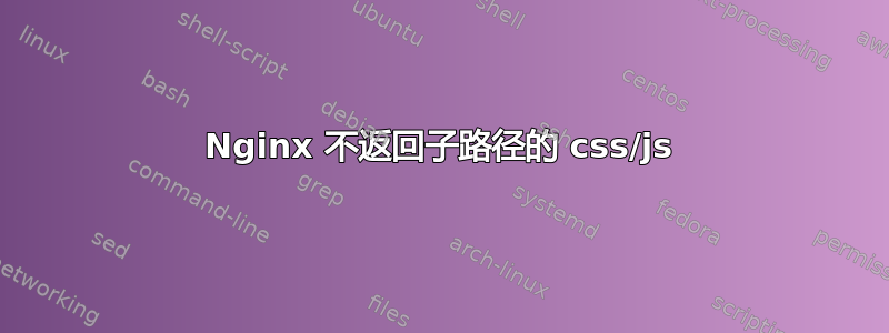 Nginx 不返回子路径的 css/js