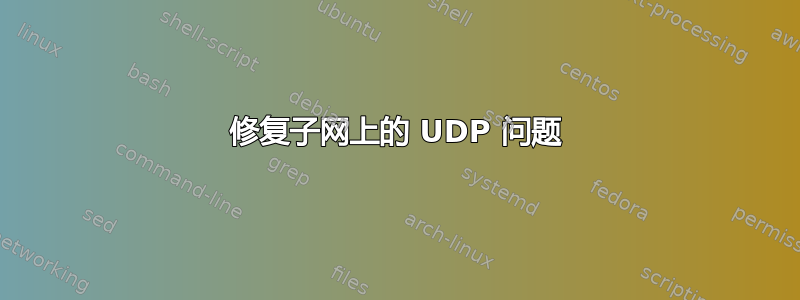 修复子网上的 UDP 问题