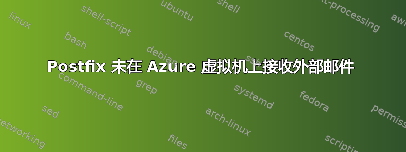 Postfix 未在 Azure 虚拟机上接收外部邮件