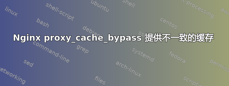 Nginx proxy_cache_bypass 提供不一致的缓存