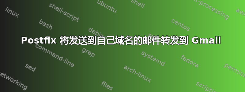 Postfix 将发送到自己域名的邮件转发到 Gmail