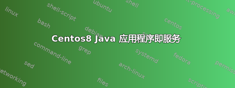 Centos8 Java 应用程序即服务