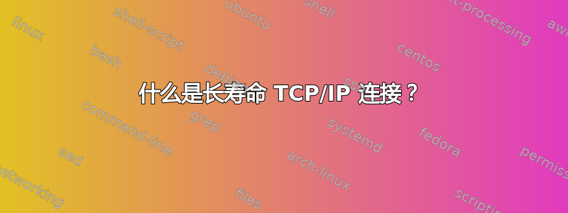 什么是长寿命 TCP/IP 连接？