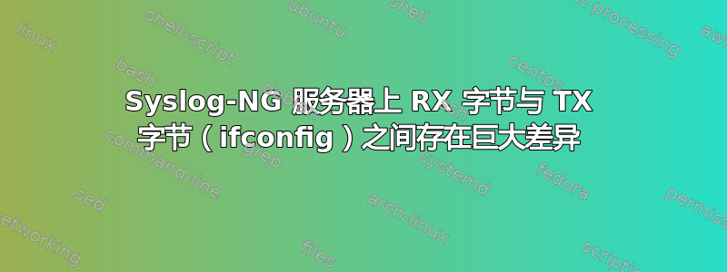 Syslog-NG 服务器上 RX 字节与 TX 字节（ifconfig）之间存在巨大差异